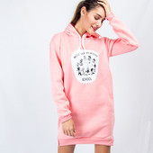 Γυναικείο αθλητικό καθημερινό φόρεμα με  κουκούλα