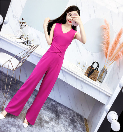 Modern női overall V-nyakkal, három színben