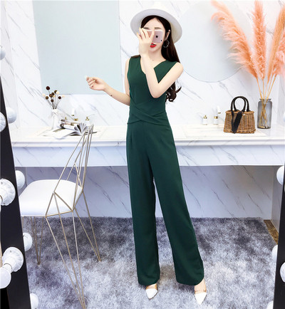 Modern női overall V-nyakkal, három színben