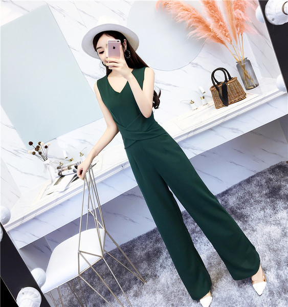 Modern női overall V-nyakkal, három színben