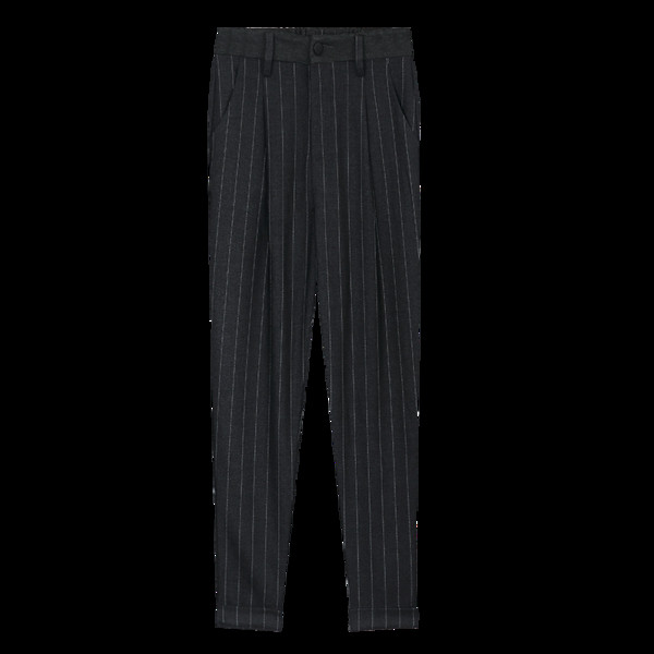 Γυναικείο κλασικ`ο  παντελόνι  με ψηλή μέσης σε γκρι χρώμα