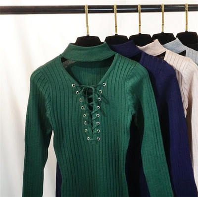 Γυναικείο φόρεμα φθινόπωρο-χειμώνα με στοιχεία σε διάφορα χρώματα