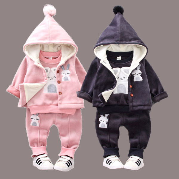 Set copii din trei piese pentru fete si baieti in trei culori