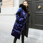 Μοναδικό γυναιεκίο μπουφάν με μακριά μανίκια με κουκούλα και  γούνα σε τέσσερα χρώματα