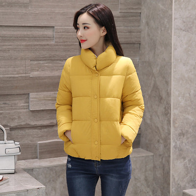 Άνετο γυναικείο μπουφάν με ψηλό γιακά σε διάφορα χρώματα