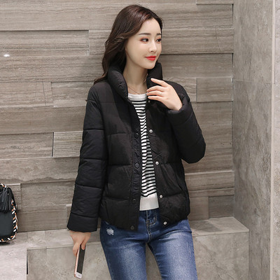 Άνετο γυναικείο μπουφάν με ψηλό γιακά σε διάφορα χρώματα