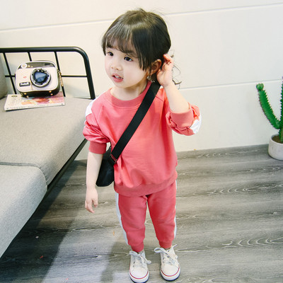 Napi gyerekkészlet lányoknak kék és rózsaszín felirattal