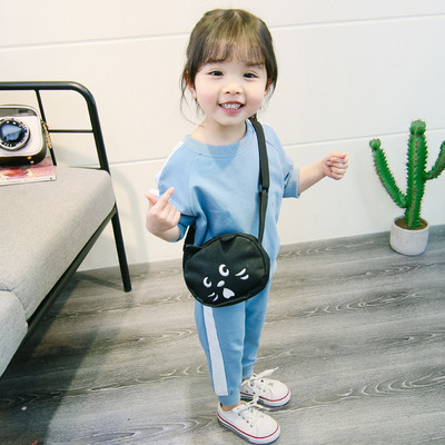 Napi gyerekkészlet lányoknak kék és rózsaszín felirattal