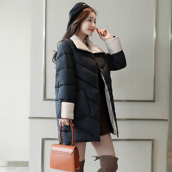 ÚJ modell meleg női kabát három színben