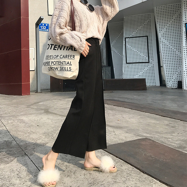 Modern női nadrág magas derékkal, három színben