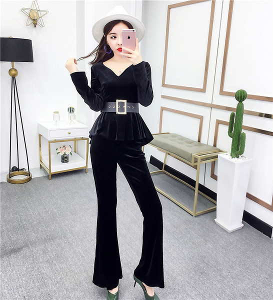 Set elegant în două culori pentru femei