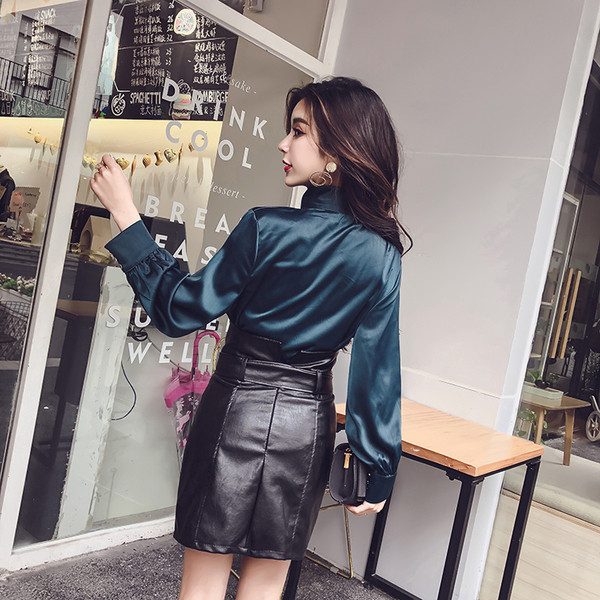 Stílusos női szoknya és ing szett két színben