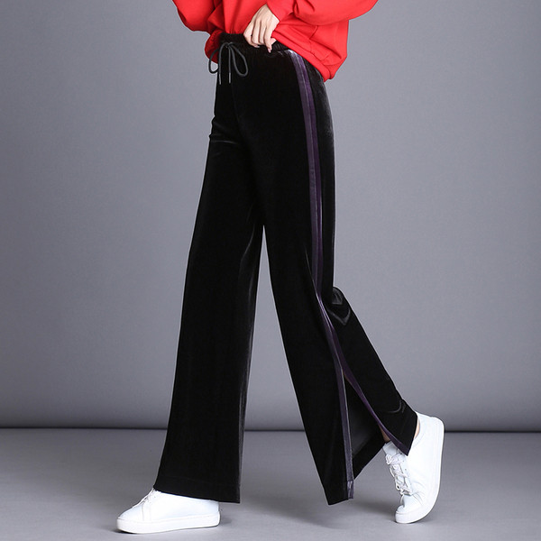 Pantaloni sport și casual de damă cu talie înaltă