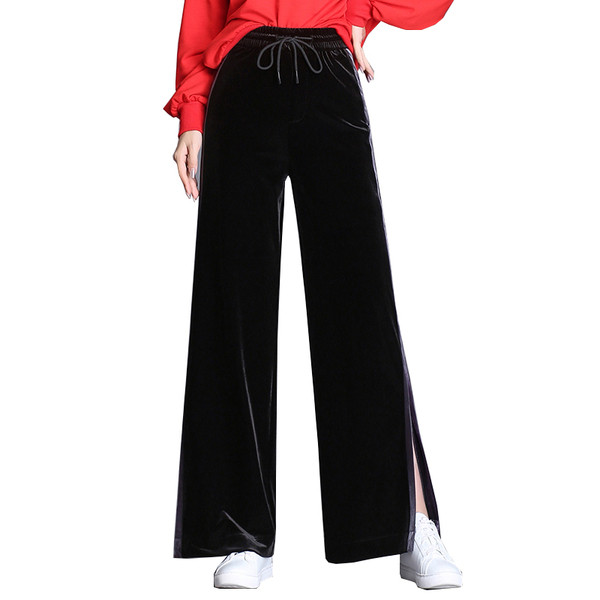 Pantaloni sport și casual de damă cu talie înaltă