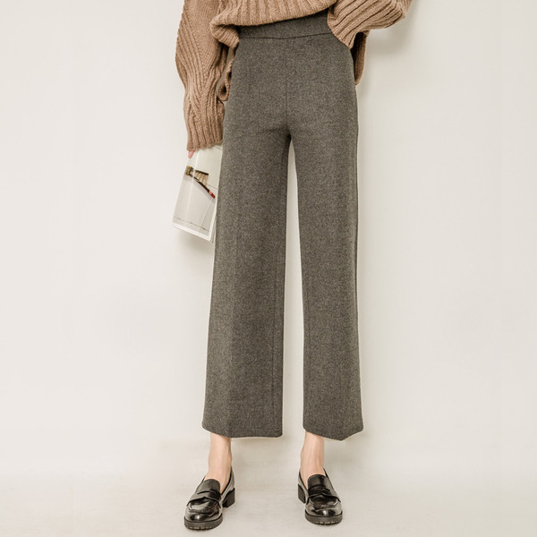 Alkalmi női nadrág magas derékkal, két színben