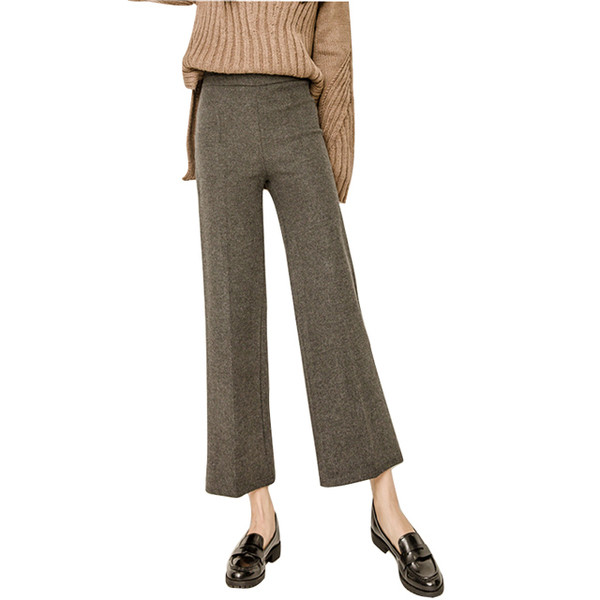 Alkalmi női nadrág magas derékkal, két színben