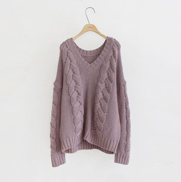 Γυναικείο πουλόβερ με ντεκολτέ σε σχήμα V