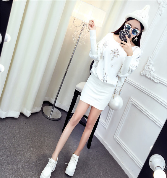 ÚJ Sportos-elegáns női ruha díszítő kövekkel rózsaszín és fehér színben