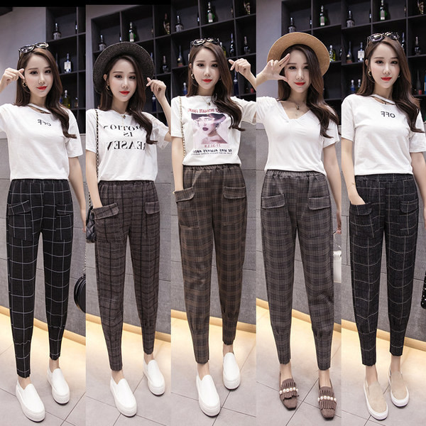 Alkalmi kockás nadrág több színben