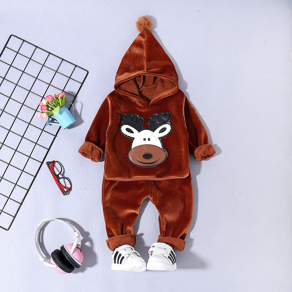 Set copii pentru baieti si fete in doua parti cu logo in trei culori