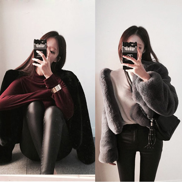 Rövid damso kabát három színben