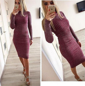 Άνετο  γυναικείο χειμερινό φόρεμα σε διάφορα χρώματα