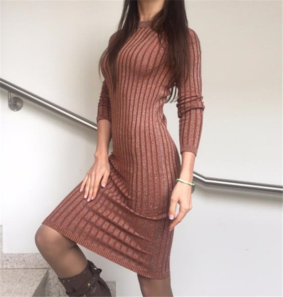 Άνετο  γυναικείο χειμερινό φόρεμα σε διάφορα χρώματα