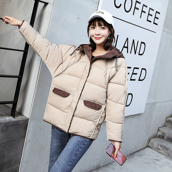 Női alkalmi kabát kapucnival öt színben