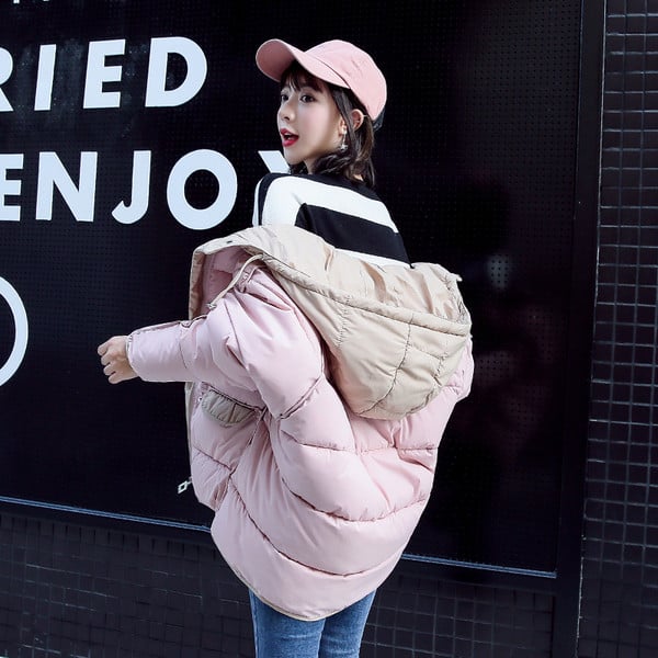 Női alkalmi kabát kapucnival öt színben