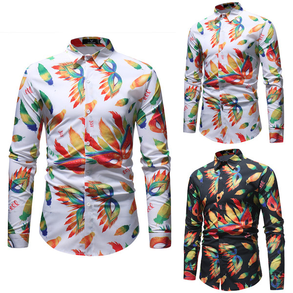 Ανδρικό πουκάμισο  σε μαύρο και άσπρο χρώμα