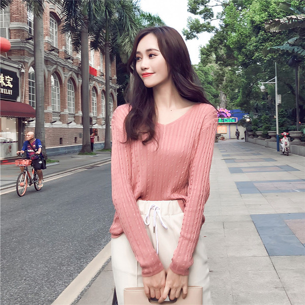 Bluză de damă elegantă cu decolteu în V în două culori