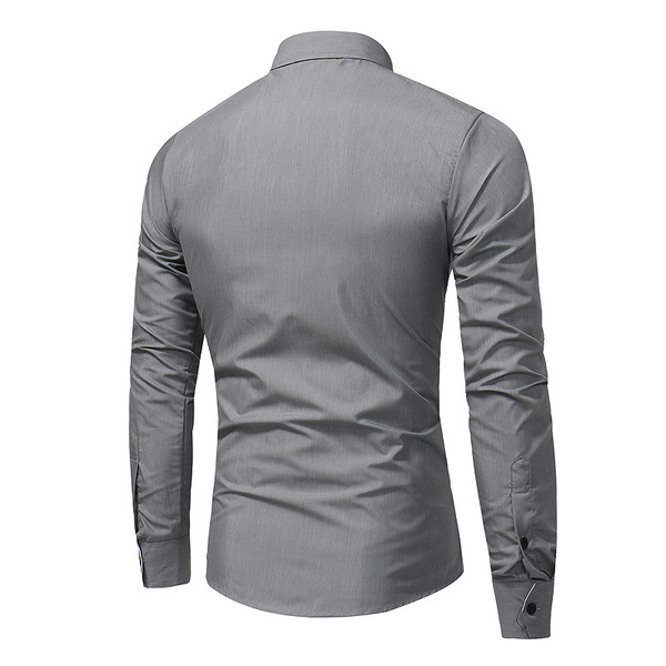 Cămașă bărbătească din bumbac în negru, alb și gri