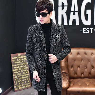 Μακρύ ανδρικό σακάκι  με τσέπες