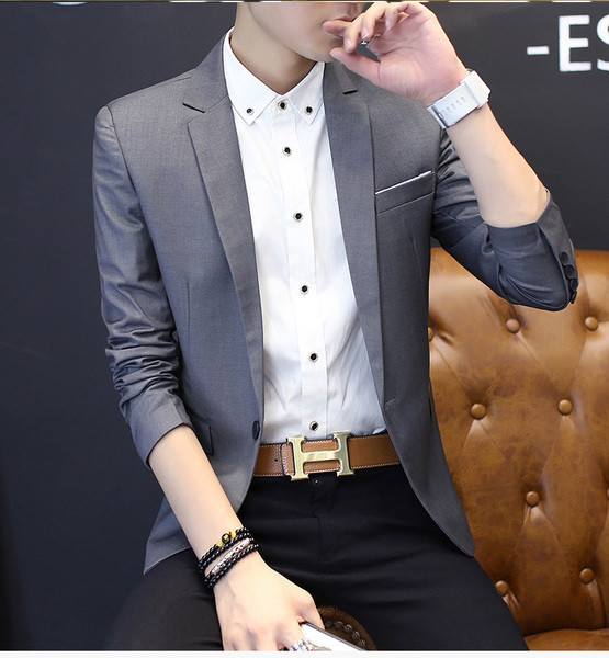 Jachetă elegantă pentru bărbați cu buzunar interior în patru culori