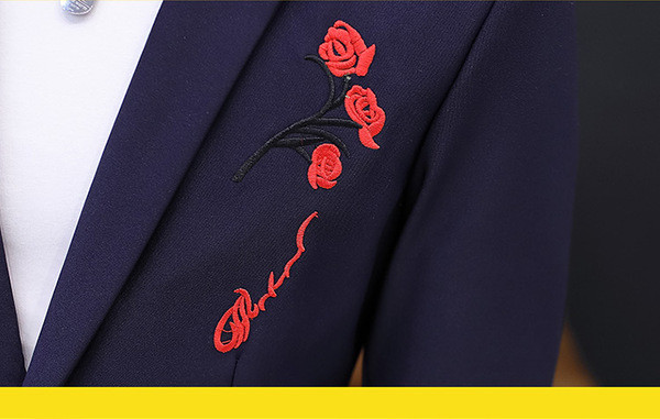 Ανδρικό σακάκι σε διάφορα χρώματα με κεντήματα