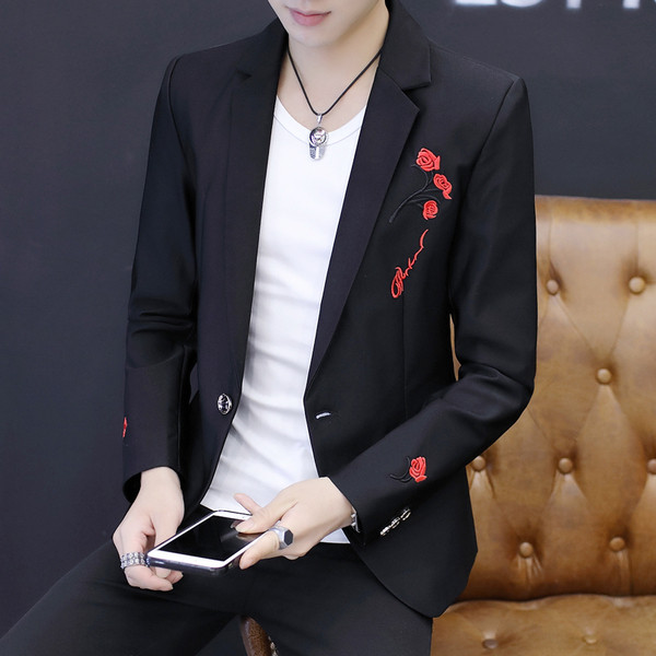 Ανδρικό σακάκι σε διάφορα χρώματα με κεντήματα