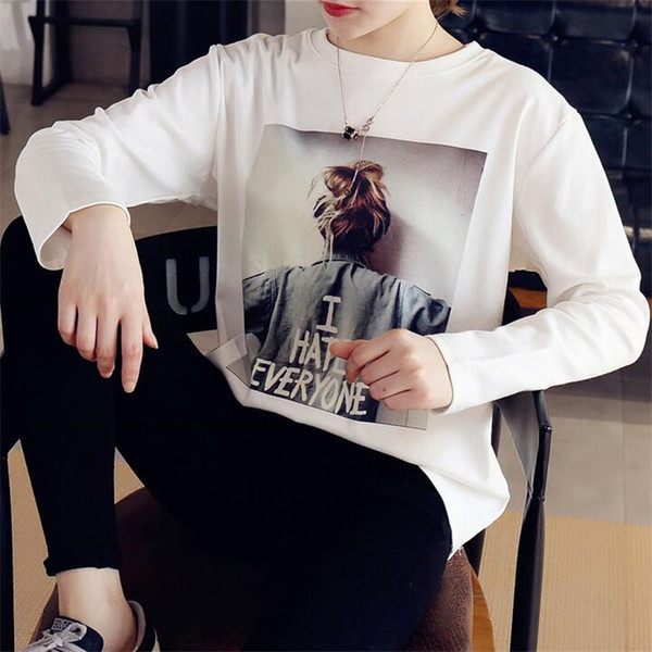 Modern női blúz nyomtatással