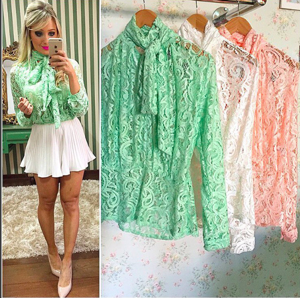 Stílusos női csipkeing több színben