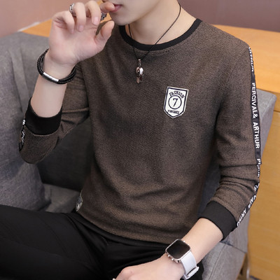 Καθημερινή ανδρική  μπλούζα με έμβλημα  σε τλεσσερα χρώματα