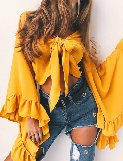 HIT Γυναικείο πουκάμισο κοντό μοντέλο  σε διάφορα χρώματα