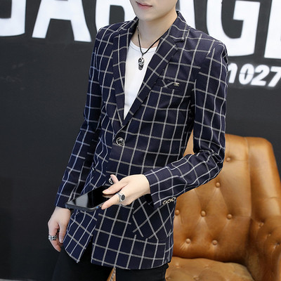 Ανδρικό μακρύ σακάκι με γεωμετρικά σχήματα