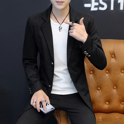 Ανδρικό μακρύ σακάκι με γεωμετρικά σχήματα