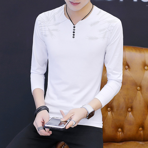 Férfi alkalmi blúz négy színben hímzéssel