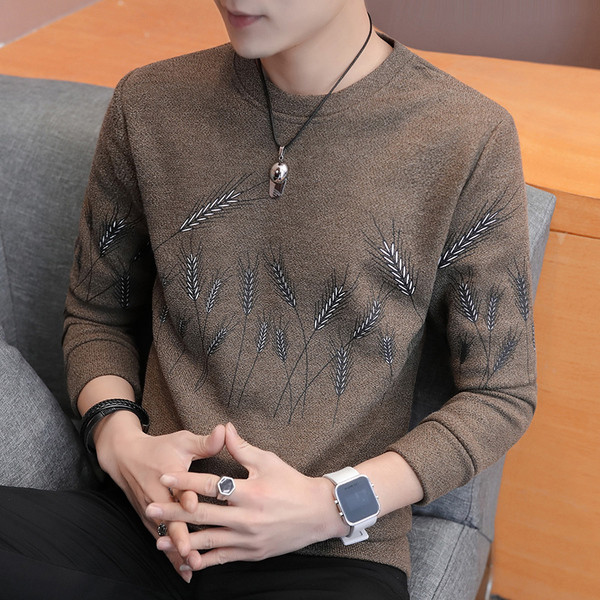 Modern férfi blúz négy színben hímzéssel