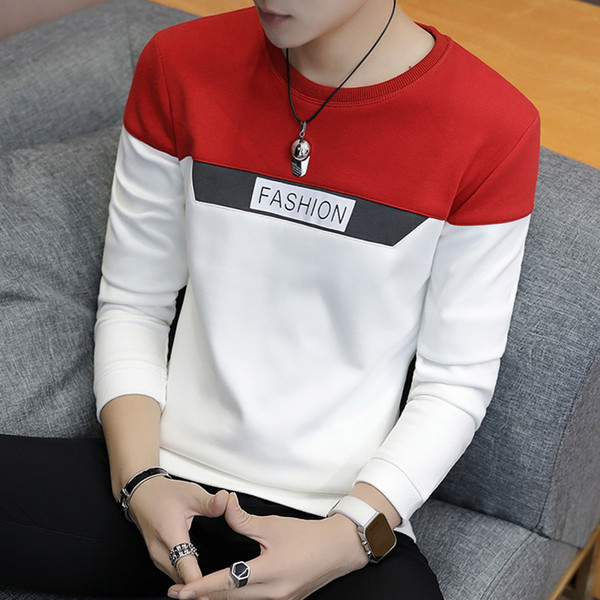 Elegáns férfi vastag blúz több színben felirattal