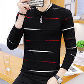 Bluză casual pentru bărbați cu modele colorate