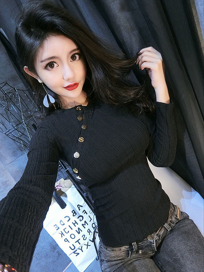 Modern női blúz fém elemekkel három színben