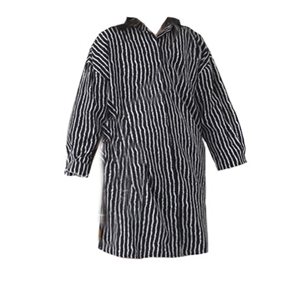 Camasa casual dama in dungi model lung in doua culori