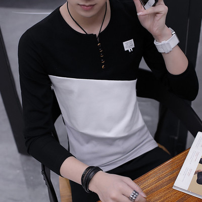 Bluză bărbătească elegantă cu emblemă în culori irizate