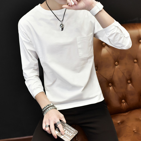 Bluză bărbătească elegantă cu buzunar în trei culori